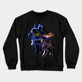 Cute Couple (transparent background) Crewneck Sweatshirt